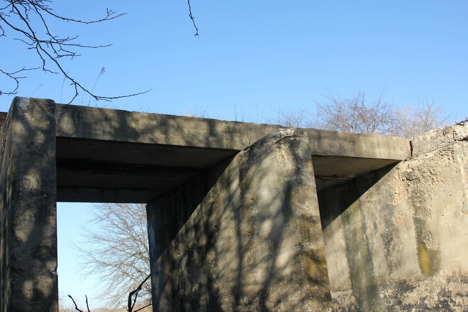 Spans #11 and #12 showing partially removed south track